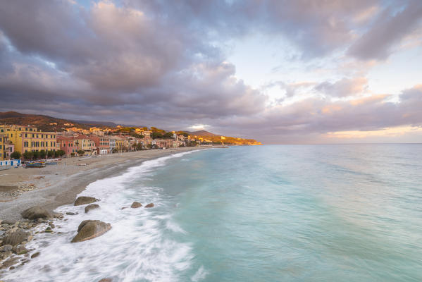 Panorama from Celle Ligure, province of Savona, Liguria, Italy