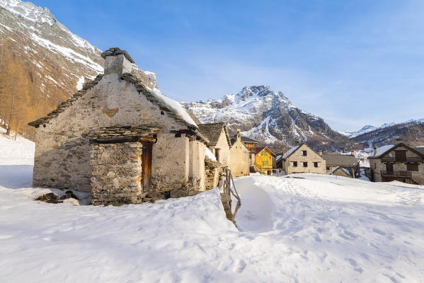 Piedimonte, Alpe Devero, Veglia Devero Natural Park, Ossola, province of Verbano Cusio Ossola, Piedmont, Italian alps, Italy