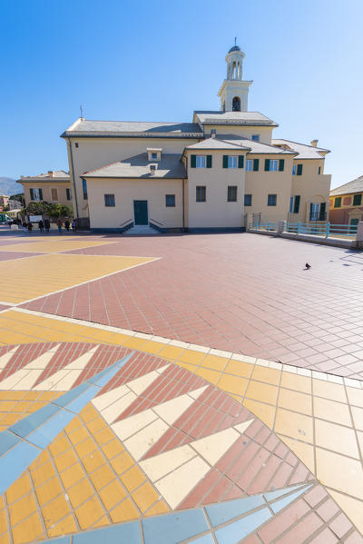 The church of Boccadasse, Genoa, Liguria, Italy