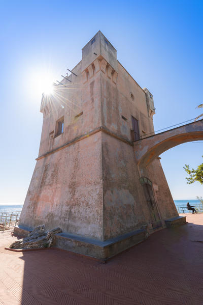 The tower of Nervi, Genoa, Liguria, Italy