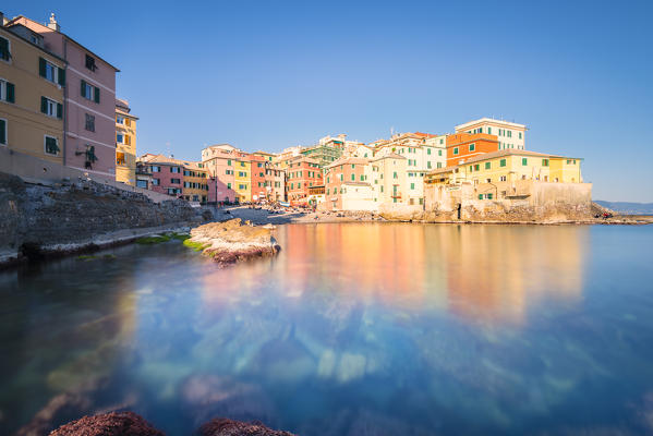 The little port of Boccadasse, Genoa, Liguria, Italy