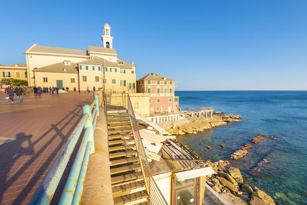 The church of Boccadasse, Genoa, Liguria, Italy