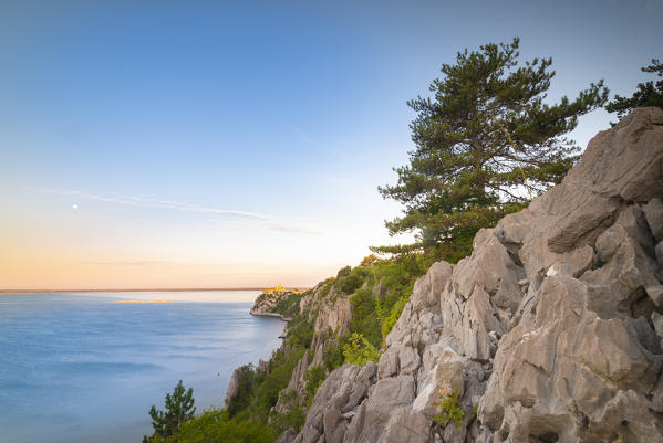 The cliff of Rilke path, Duino, province of Trieste, Friuli Venezia Giulia, Italy