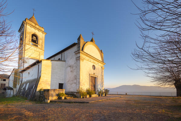 Church of San Lorenzo Martire, Valle del Torrente Ghiaia Coppa, Oltrepo Pavese, province of Pavia, Lombardy, Italy