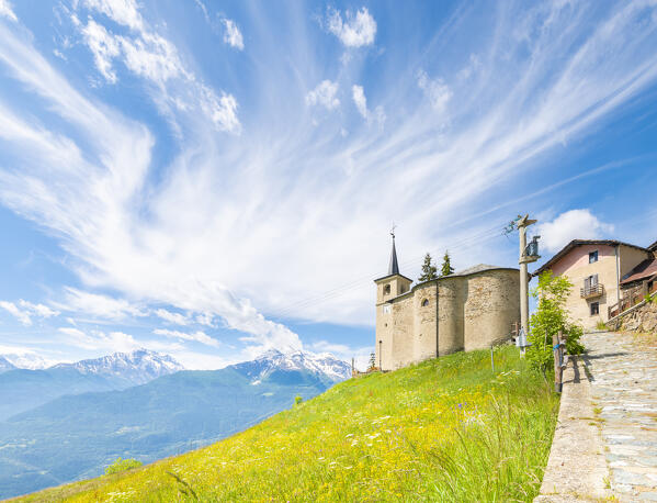 The hamlet of Vens, Avise, Vallee d Aoste, Italian alps, Italy