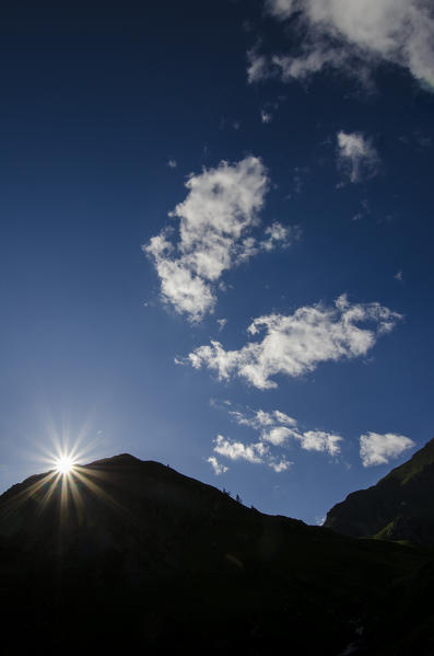 Silhouette of mountains and clouds (Val Soana, Gran Paradiso National Park, Piedmont, Italy)