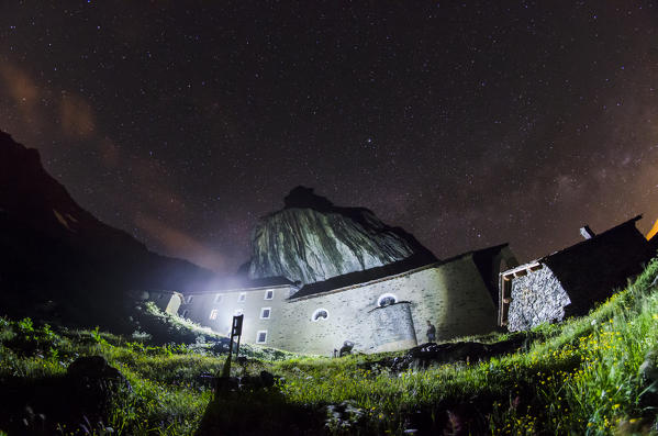 Starry on San Besso Sanctuary (Val Soana, Gran Paradiso National Park)