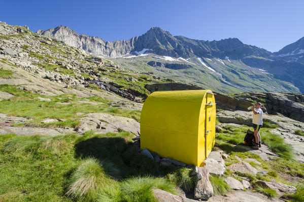 The Davito bivouac (Val Soana, Gran Paradiso National Park, Piedmont, Italy, italian alps)
