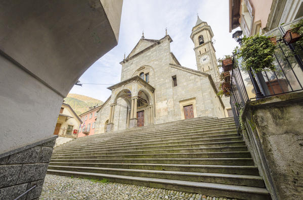 Saint George church, Varzo, Val Divedro, Ossola, Piedmont, Italian alps, Italy