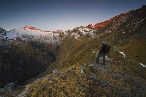 First daylight (Soana Valley, Gran Paradiso National Park, Piedmont, Italy)