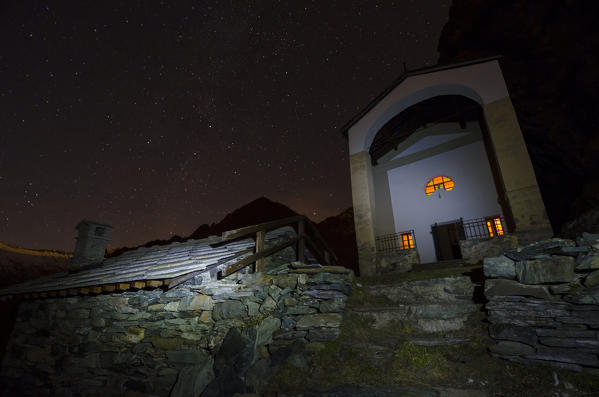 Sancutary of San Besso (Soana Valley, Gran Paradiso National Park, Piedmont, Italy)