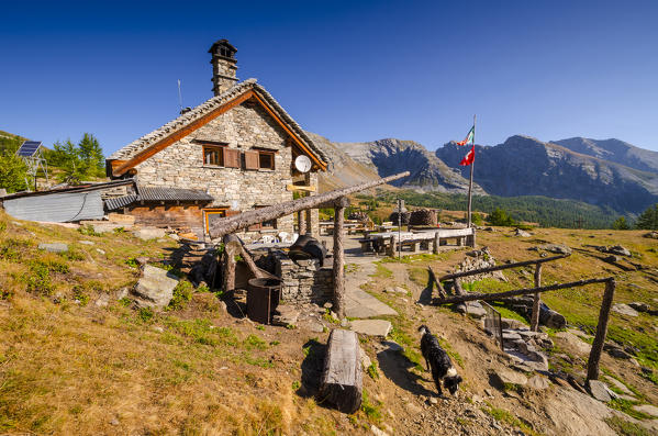 Gattascosa refuge (Val Bognanco, Ossola, Piedmont, Italy, Italian alps)