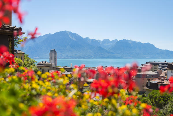 Montreux, Canton of Vaud, Switzerland, Swiss alps