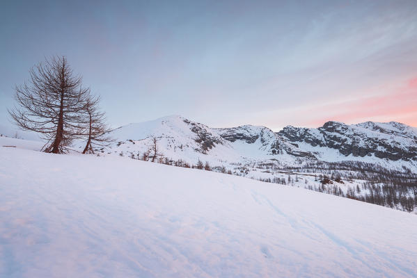 Sunrise near Monscera pass, Bognanco valley, Ossola, Ialian alps, Piedmont, Italy