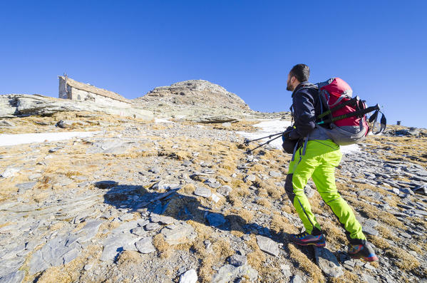 Near the summit of Cistella, Val Divedro, Ossola, Piedmont, Italian alps, Italy