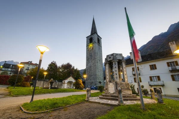 The church of Santo Stefano in Crodo, Ossola, Piedmont, Italian alps, Italy