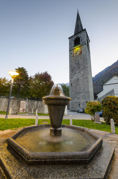 The church of Santo Stefano in Crodo, Ossola, Piedmont, Italian alps, Italy