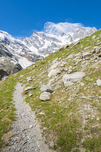 Monte Rosa east face, Valle Anzasca, Ossola, Pennine Alps, Italian alps, Italy
