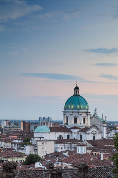 Brescia, Lombardy, Italy. Cathedral and the city.