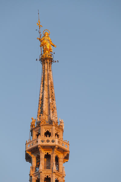 Milan, Lombardy, Italy. The spire of Cathedral's Milan with the 