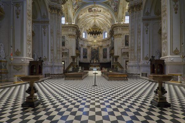 Bergamo, Lombardy, Italy. Inside of the Bergamo's cathedral