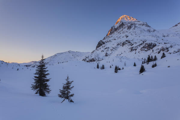 Colbricon lakes, Pale of San Martino, Dolomites, Trentino-Alto Adige, Italy.
