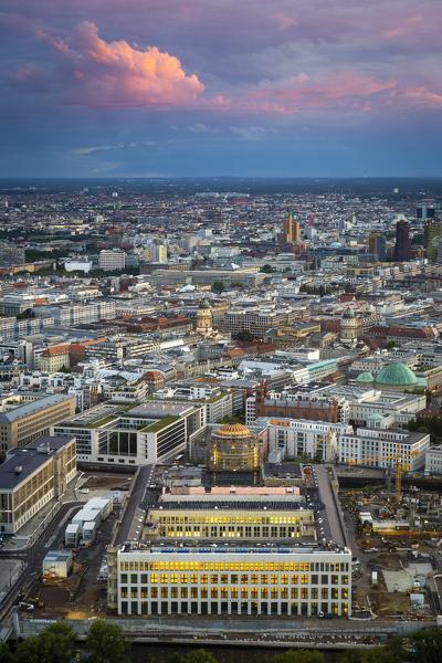 High angle view of Berlin, Germany, Europe, West Europe
