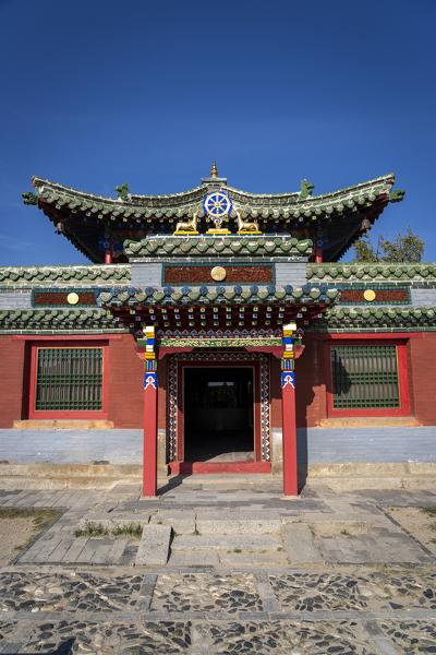 Dalai Lama temple at Erdene Zuu, Kharkhorin, Ovorkhangai Province, Orkhon Valley, Mongolia, Mongolian, Asia, Asian.