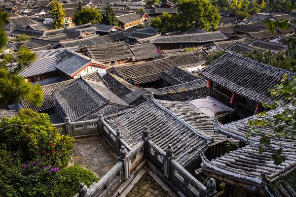 View old town of Lijiang, Lijiang, Yunnan Province, China, Asia, Asian, East Asia, Far East