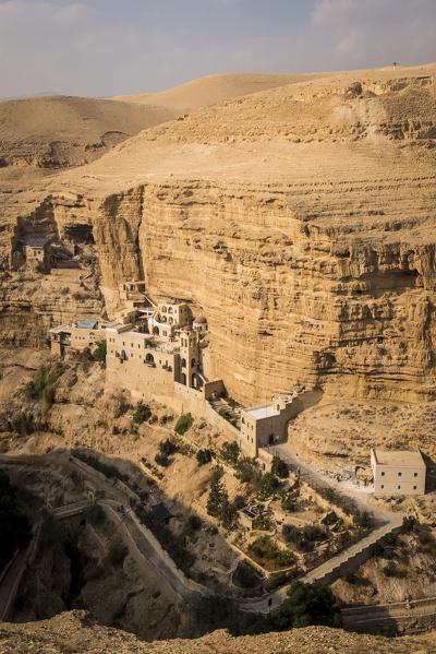 St. George Orthodox Monastery, or Monastery of St. George of Choziba, Wadi Qelt, Judean desert, West Bank, Palestine