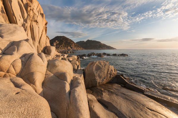 Europe, Italy, Sardinia, Cagliari. Landscape on Punta Molentis, Villasimius