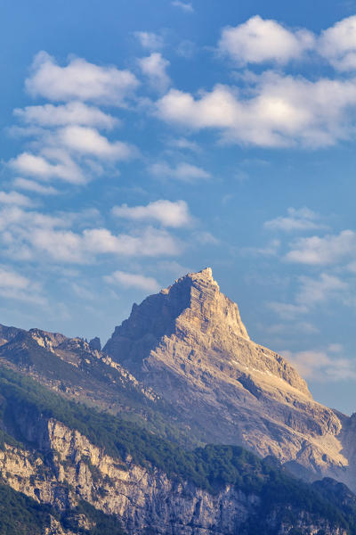 Monte Duranno seen from Pinedo, Claut, Pordenone, Friuli Venezia Giulia, Italy