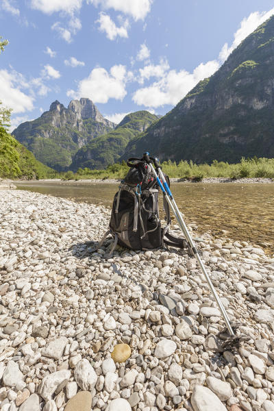 Sedico, Belluno, Italy. Along the theme path 
