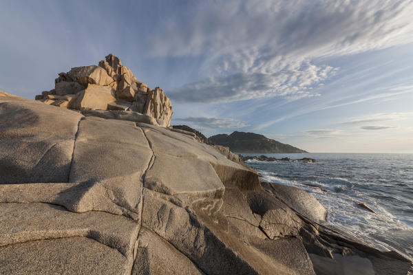 Europe, Italy, Sardinia, Cagliari. Landscape on Punta Molentis, Villasimius