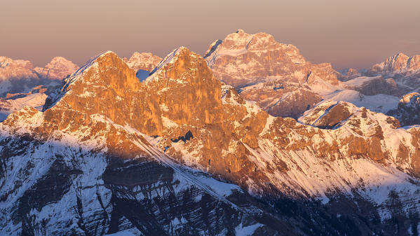 Europe, Italy, Veneto, Belluno. Cime d Auta and Sorapis, Dolomites