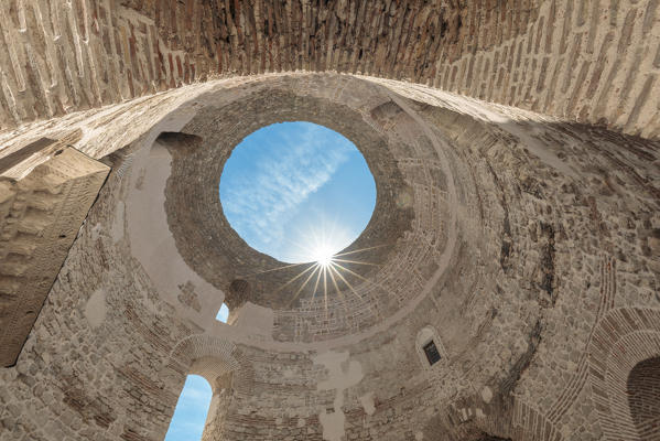 The roman vestibule of Diocletian Palace in Split, Dalmatia, Croatia