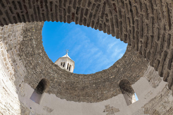 The roman vestibule of Diocletian Palace in Split, Dalmatia, Croatia