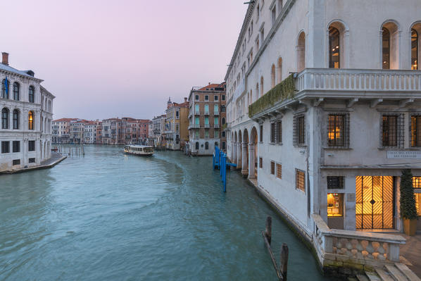 The Grand Canal seen from Rialto bridge, Venice, Veneto, Italy