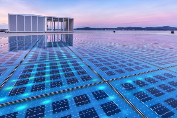 The Greeting to the Sun by the architect Nikola Basic, Zadar, Zadar county, Dalmatia region, Croatia, Europe