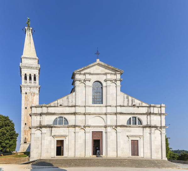 Basilica of St. Euphemia, church in Baroque style, historic part of Rovinj, Istria, Croatia