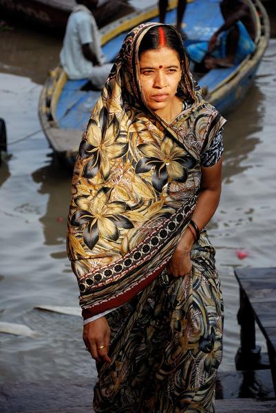 Ganges in Varanasi, India. Asia