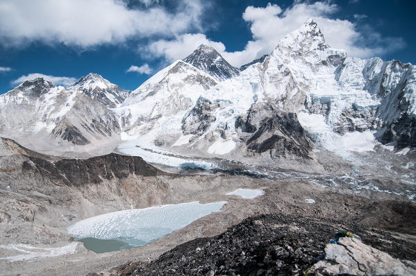 Asia, Nepal, Himalaya region, Khumbu, Sagarmatha National Park, Everest Base Camp; Kala Patthar (5.643m)