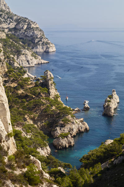 Marseille, Cassis, Provence, France, Europe. Landscapes of the Calanques,Calanque du Sugiton
