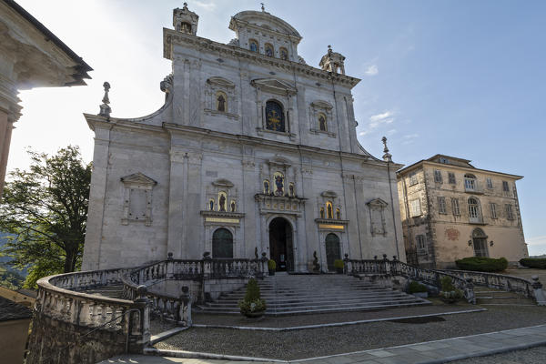 Varallo Sesia, Vercelli district, Piedmont, Italy.The Sacro Monte of Varallo, Unesco World Heritage Site,the Basilica of the Assumption

