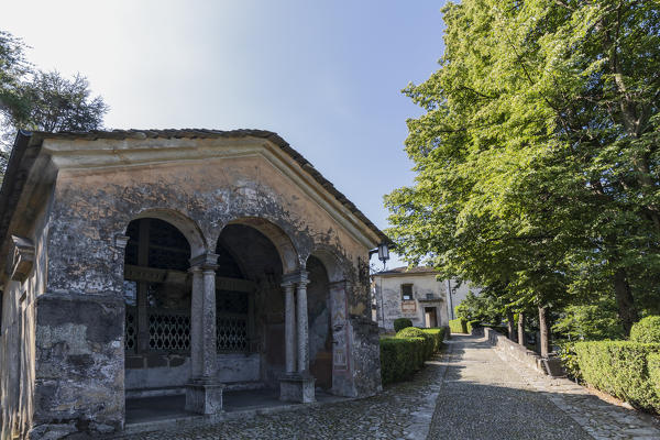 Varallo Sesia, Vercelli district, Piedmont, Italy.The Sacro Monte of Varallo, Unesco World Heritage Site
