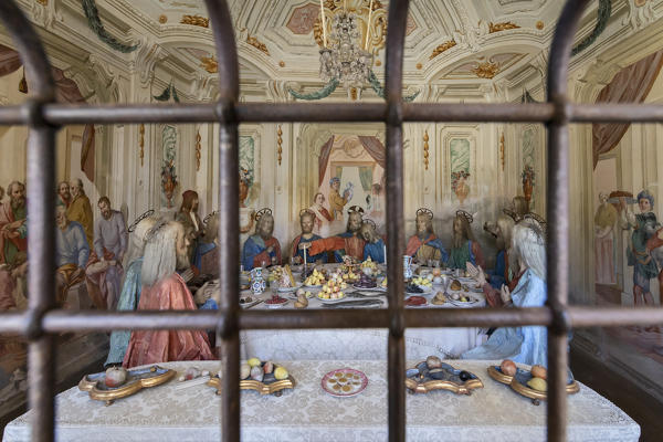Varallo Sesia, Vercelli district, Piedmont, Italy.The Sacro Monte of Varallo, Unesco World Heritage Site, Chapel 20
