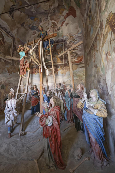 Varallo Sesia, Vercelli district, Piedmont, Italy.The Sacro Monte of Varallo, Unesco World Heritage Site, Chapel 39
