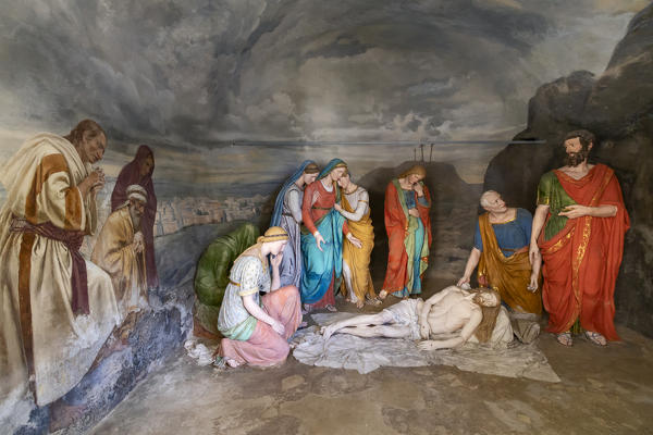 Varallo Sesia, Vercelli district, Piedmont, Italy.The Sacro Monte of Varallo, Unesco World Heritage Site, Chapel 41
