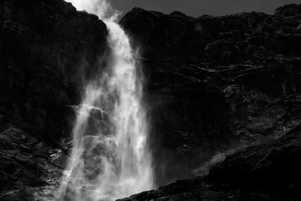 Germanasca valley, Piedmont,Turin, Italy. Pis piedmont waterfall