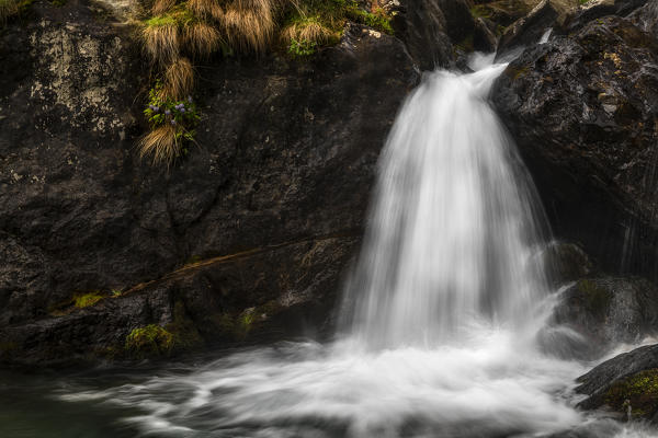 Pellice Valley, Piedmont,Turin,Italy. Waterfalls in the piedmont valleys